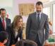 Letizia d'Espagne et Felipe d'Espagne en visite officielle à la fondation pour les personnes handicapées de Minorque, le 2 mars 2011.