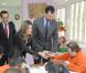 Letizia d'Espagne et Felipe d'Espagne en visite officielle à la fondation pour les personnes handicapées de Minorque, le 2 mars 2011.