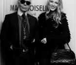 Karl Lagerfeld et Blake Lively lors de leur rencontre en fin d'année 2010