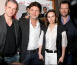 Philippe Lellouche, Vanessa Demouy, Christian Vadim et David Brécourt lors d'une représentation du Jeu 2 la vérité, en 2008. 