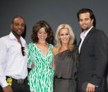 Charles Malik Whitfield, Jenny McCarthy, Scott Elrod et Courtney Henggeler à la première de The Allure of Love, sur Royal Caribbean's Allure of the Seas, à Fort Lauderdale, en Floride le 13 mars 2011