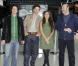 Clément Sibony, Raphaël Personnaz, Géraldine Nakache et Cédric Klapisch à l'occasion de la première journée du "Printemps du Cinéma", à l'UGC de la Défense, à Paris, le 20 mars 2011.