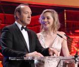 Sharon Stone et Kevin Spacey au 80e anniversaire de Mikhaïl Gorbatchev, à Londres. 30 mars 2011 