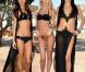Candice Swanepoel lors de la présentation des maillots Victoria's Secret le 30 mars 2011 avec Adriana Lima et Alessandra Ambrosio 