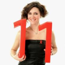 Sandra Lou dans le spot pour le Sidaction 2011