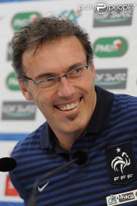 Laurent Blanc le 21 mars 2011 lors d'une conférence de presse à Clairefontaine 