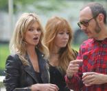Kate Moss à Paris sur le shooting d'une publicité top secrète... Le 8 avril 2011