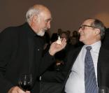 Sidney Lumet avec son copain Sean Connery le 29 janvier 2009 au Consulat de France à New York 