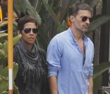 Halle Berry et Olivier Martinez sont allés dîner à Los Angeles en amoureux. Avril 2011