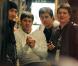 Lionel Messi en promenade shopping en famille à Milan en décembre 2010, avec son père Jorge, sa mère Celia et ses deux frères, Matias et Rodrigo.