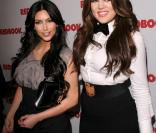 Kim et Kourtney fêtent leur couverture du magazine Redbook le 11 avril 2011 
