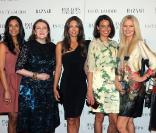  Elizabeth Hurley, Anh Sundstrom, Nathalie Sajous, Cyd McKenna, Angela Paul et Brandyn Artis lors de la soirée organisée par Harper's Bazaar et Estee Lauder afin de désigner les femmes Fabuleuses à tout âge à New York le 12 avril 2011 