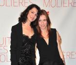 Les complices Léa Drucker et Zabou Breitman ont ouvert la cérémonie des Molières 2011 avec le spectacle Jeux de scène, le 17 avril.