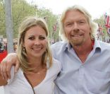 Richard Branson et sa fille lors du marathon de Londres pour l\'association Oxfam, le 17 avril 2011.