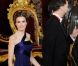 Letizia d'Espagne affiche une silhouette ultra svelte pour recevoir l'émir du Qatar. Madrid, 25 avril 2011 