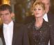 Antonio Banderas et son épouse Mélanie Griffith sont invités à la soirée organisée par la famille royale en l'honneur de l'émir du Qatar. Madrid, 25 avril 2011 