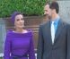 La ravissante Mozah Bint Nasser est en compagnie du prince Felipe d'Espagne. Madrid, 25 avril 2011 