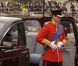 Prince William très élégant dans son uniforme rouge à l'Abbaye de Westminster pour son mariage, le 29 avril 2011