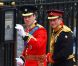 Le Prince William et son frère et témoin le Prince Harry arrivent à Westminster Abbey, le 29 avril 2011