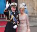 Maxima et Willem-Alexander des Pays-Bas arrivant à l'Abbaye de Westminster pour assister au mariage de Kate Middleton avec le Prince William, le 29 avril 2011