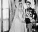 Kate Middleton et Sarah Burton de la maison Alexander McQueen se sont beaucoup inspirées de la robe de Grace Kelly. Monaco, 20 avril 1956