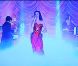 Katy Perry transformée en Jessica Rabbit lorsqu'elle performe en Australie le 31 avril 2011