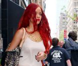 Rihanna sort du restaurant de Philippe Chow à New York, le 3 mai 2011
