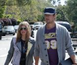 Fergie et son mari Josh Duhamel arrivent à la fête de Pâques organisée par Kate Hudson à Los Angeles le 24 avril 2011 