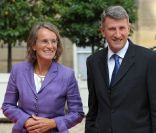 Philippe de Villiers et son épouse à l'Elysée en 2008. 