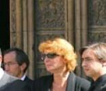 Sept des huit enfants de Jacques Martin lors de ses obsèques. Manquait le petit Clovis