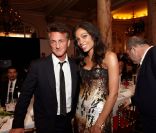 Rosario Dawson et Senn Penn lors du dîner de charité Cinema for Peace organisé au Carlton, à Cannes, le 18 mai 2011