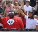 Pendant près de trois heures, Bob Sinclar, avec Big Ali, a mis le feu sur le central Philippe-Chatrier, samedi 21 mai 2011, pour l'ouverture des Internationaux de France de Roland-Garros !