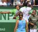 Amélie Mauresmo et Teddy Riner, une équipe pour le meilleur... et pour le rire ! Samedi 21 mai 2011, chaude ambiance à la Porte d'Auteuil, pour l'ouverture des Internationaux de France de Roland-Garros !