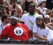 Pendant près de trois heures, Bob Sinclar, avec Big Ali, a mis le feu sur le central Philippe-Chatrier, samedi 21 mai 2011, pour l'ouverture des Internationaux de France de Roland-Garros !