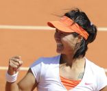 Li Na lors du tournoi de Roland-Garros, le jeudi 2 juin 2011.