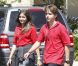 Les enfants de Michael Jackson, Prince et Paris, sortant du collège, le 31 mai 2011