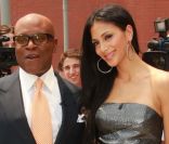 <p>LA Reid et Nicole Scherzinger arrivent aux auditions X Factor à Newark aux Etats-Unis le 9 juin 2011</p>