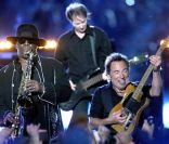 Clarence Clemons en concert avec Bruce Springsteen en février 2009 à Tampa, Floride 