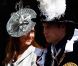 Kate Middleton et le prince William lors de la cérémonie annuelle de l'Ordre de la jarretière dans la chapelle Saint George à Windsor le 13 juin 2011