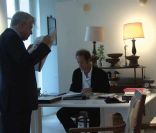 Image du film Pater d\'Alain Cavalier avec Vincent Lindon<br />