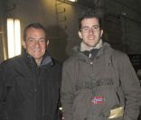 Finale du trophée Andros au Stade de France, le 5 mars 2011 : Jean-Pierre Pernaut et son fils Olivier