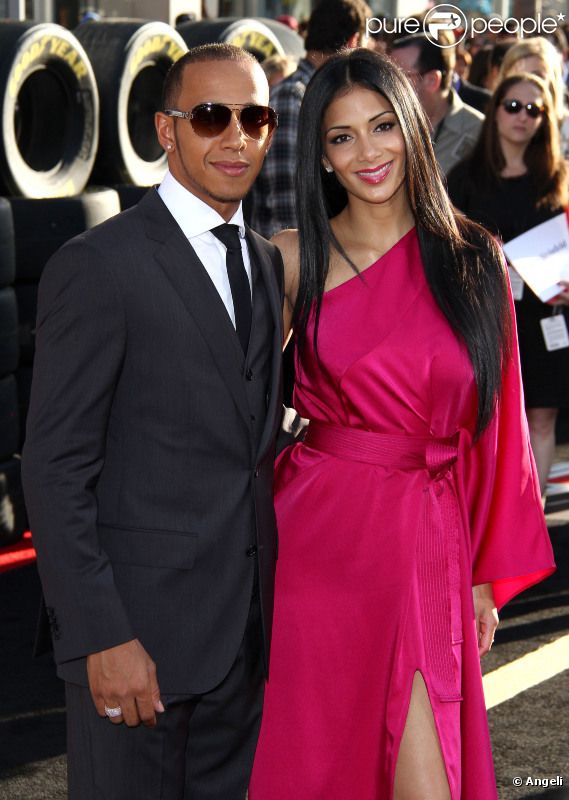 Nicole Scherzinger et Lewis Hamilton à l'avant-première du dessin animés Cars 2 à Los Angeles, le 18 juin 2011