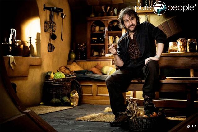 Peter Jackson sur le tournage de  Bilbo The Hobbit , à Wellington, en Nouvelle-Zélande, en mars 2011.