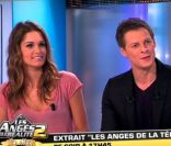 Matthieu Delormeau et Jeny Priez reçoivent Astrid sur le plateau des Anges de la télé-réalité : Miami Dreams le 22 juin 2011 sur NRJ 12