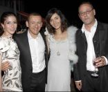 Dany Boon et Jean Reno avec leurs femmes en 2008 