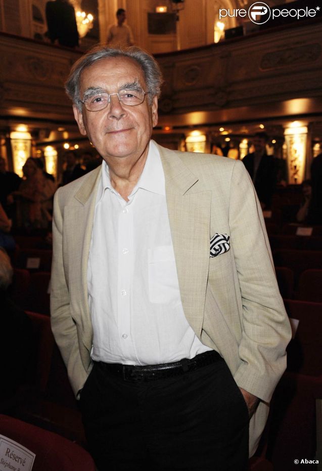 Bernard Pivot lors de l'inauguration du double de cire de Cecilia Bartoli, le 28 juin 2011, au musée Grévin, à Paris.