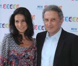 Marie et Michel Drucker, à Paris, le 3 septembre 2011.