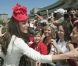 Le prince William et la duchesse Catherine de Cambridge à Ottawa, au Canada, pendant leur première visite officielle internationale en tant que jeunes mariés, le 1er juillet 2011