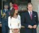 Le prince William et la duchesse Catherine de Cambridge à Ottawa, au Canada, pendant leur première visite officielle internationale en tant que jeunes mariés, le 1er juillet 2011