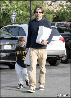 David Duchovny et son fils